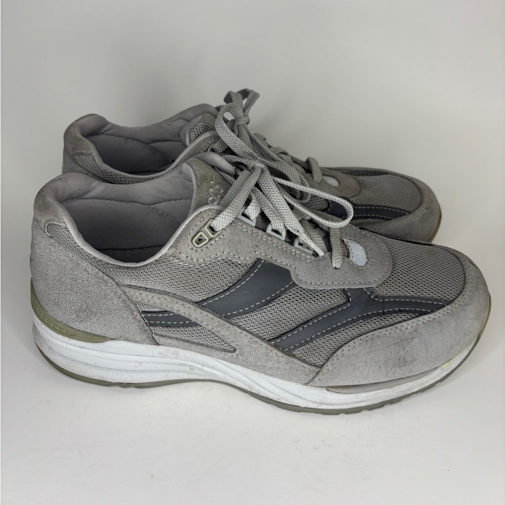 SAS Shoes Gray Journey Mesh Suede Comfort Shoes Sneakers Men Size 11W Lace Up